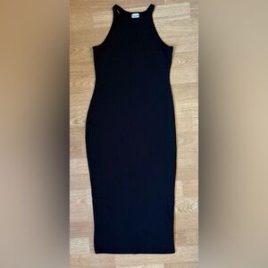 No Boundaries Black Midi Dress
